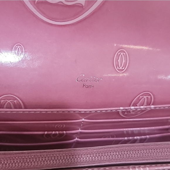 Cartier Pink Patent Leather Happy Birthday Limited Edition Wallet - Picture 8 of 11